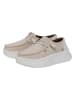 Hey Dude Slipper "Wendy Peak Chambray" in Creme