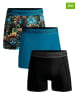 Muchachomalo 3er-Set: Boxershorts in Schwarz/ Blau/ Bunt