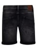 Retour Jeans-Shorts "Loek" in Schwarz/ Schwarz in Schwarz