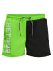 Retour Badeshorts "Renzo" in Grün/ Schwarz