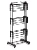 Vitapur Wäscheständer ''Duo'' in Schwarz - (B)134 x (H)170 x (T)65 cm