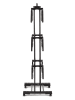 Vitapur Wäscheständer ''Duo'' in Schwarz - (B)134 x (H)170 x (T)65 cm