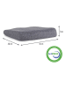 Vitapur Sitzkissen ''Vitaspine'' in Grau - (B)41 x (H)7 x (T)40 cm