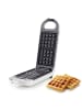ROSMARINO Waffeleisen ''Infinity'' in Weiß - (B)13 x (H)10 x (T)32 cm