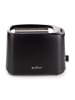 ROSMARINO Toaster ''Vitalia'' in Schwarz - (B)23 x (H)17,5 x (T)14 cm