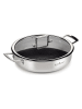 ROSMARINO 2-delige set: braadpan met deksel "Hexapro" zilverkleurig - Ø 28 cm