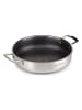 ROSMARINO 2-delige set: braadpan met deksel "Hexapro" zilverkleurig - Ø 28 cm