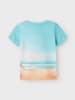 name it Shirt "Jako" in Hellblau/ Grün/ Beige
