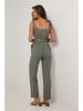 Le Monde du Lin Linnen jumpsuit groen