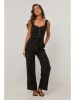 Le Monde du Lin Leinen-Jumpsuit in Schwarz