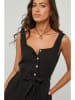Le Monde du Lin Leinen-Jumpsuit in Schwarz