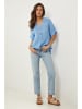 Le Monde du Lin Leinen-Bluse in Hellblau