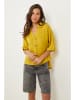 Le Monde du Lin Linnen blouse mosterdgeel