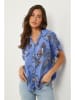 Le Monde du Lin Linnen blouse kobaltblauw