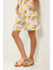 Le Monde du Lin Leinen-Shorts in Rosa/ Gelb