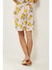 Le Monde du Lin Leinen-Shorts in Rosa/ Gelb