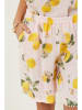 Le Monde du Lin Leinen-Shorts in Rosa/ Gelb