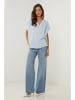 Le Monde du Lin Leinen-Shirt in Hellblau