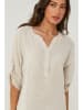 Le Monde du Lin Leinen-Kleid in Beige