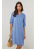 Le Monde du Lin Leinen-Kleid in Kobaltblau