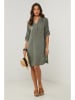 Le Monde du Lin Leinen-Kleid in Khaki
