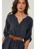 Le Monde du Lin Leinen-Kleid in Dunkelblau
