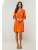 Le Monde du Lin Leinen-Kleid in Orange