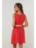 Le Monde du Lin Leinen-Kleid in Rot