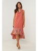 Le Monde du Lin Leinen-Kleid in Rot