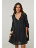 Le Monde du Lin Kleid in Schwarz