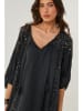 Le Monde du Lin Kleid in Schwarz