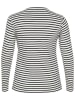 Kaffe Longsleeve in Weiß/ Schwarz