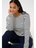 Kaffe Longsleeve in Weiß/ Schwarz