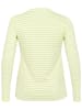 Kaffe Longsleeve in Weiß/ Hellgrün