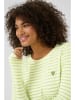 Kaffe Longsleeve in Weiß/ Hellgrün