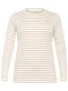 Kaffe Longsleeve in Weiß/ Rosa