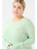 Kaffe Longsleeve in Weiß/ Hellgrün