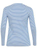 Kaffe Longsleeve in Weiß/ Blau