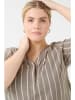 Kaffe Bluse in Grau/ Creme