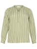 KAFFE curve Bluse in Oliv/ Weiß