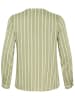 KAFFE curve Bluse in Oliv/ Weiß