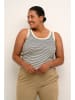 Kaffe Top in Creme/ Schwarz
