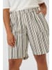 KAFFE curve Short crème/wit