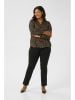 KAFFE curve Blouse zwart/bruin/beige