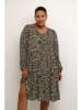 Kaffe Kleid in Beige/ Schwarz