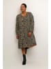 Kaffe Kleid in Beige/ Schwarz