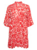 Kaffe Kleid in Rot/ Weiß