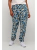 Kaffe Broek donkerblauw/crème/lichtblauw
