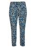 Kaffe Hose in Dunkelblau/ Creme/ Hellblau