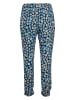 Kaffe Hose in Dunkelblau/ Creme/ Hellblau
